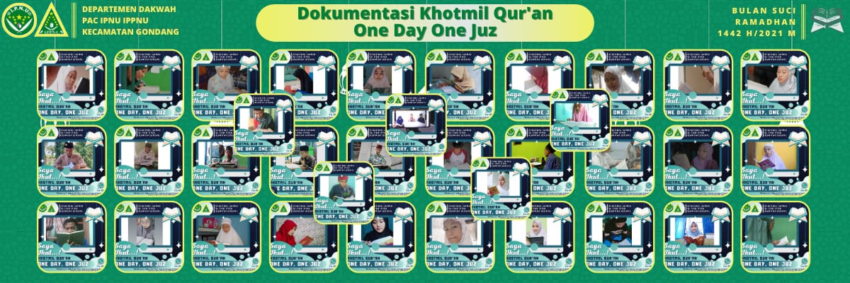 Pacu Istiqomah Baca Al Qur’an, IPNU IPPNU Gondang Gelar Khataman Online
