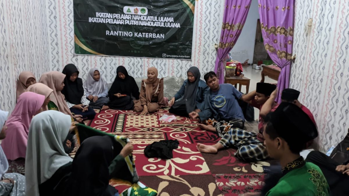 Jelang Ramadhan, Pelajar NU Katerban Gelar Dziba’barzanji