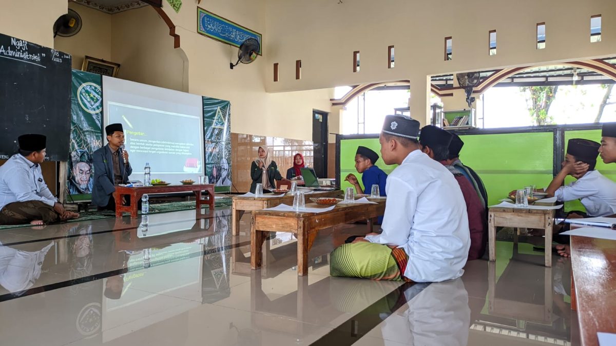 Tingkatkan Kapasitas Organisasi, Pelajar NU Warujayeng Gelar Ngaji Administrasi