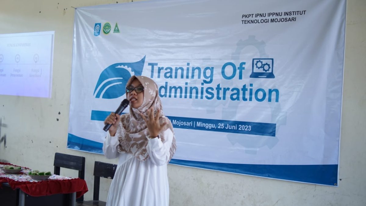 Wujudkan Tertib Administrasi, Pimpinan Komisariat IPNU IPPNU Institut Teknologi Mojosari Gelar Training of Adminidtration