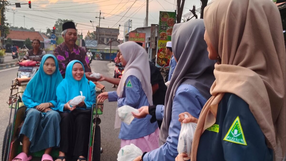Pelajar NU Berbek Berbagi Berkah di Bulan Ramadhan